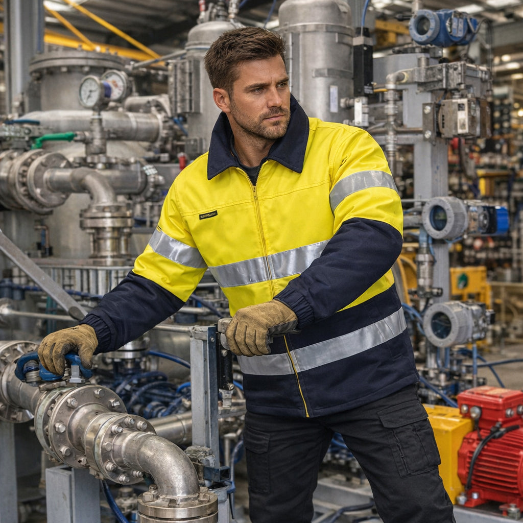 Bisley Taped HiVis Drill Jacket