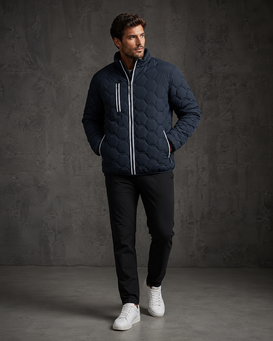 '-CLEARANCE -Syzmik Hexagonal Puffer Jacket editorial product image
