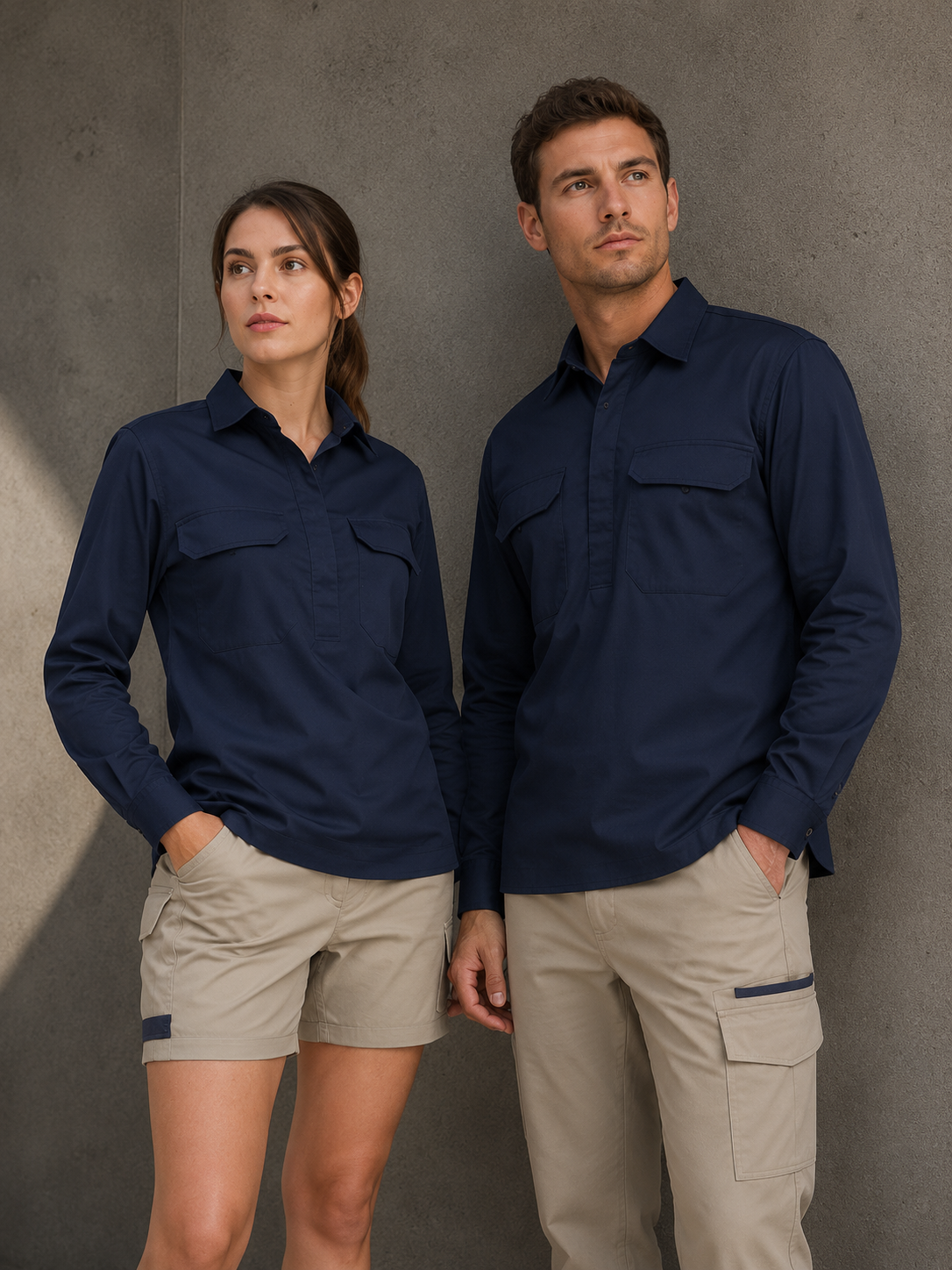 Cool Breeze Closed Front Shirt