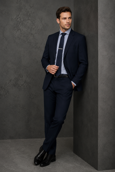 Comfort Wool Mens Flat Front Pant