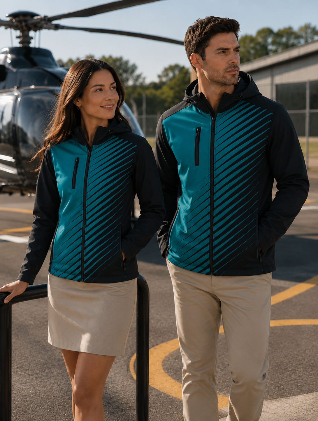 JK-C116 Custom Ladies Hooded Softshell Jacket