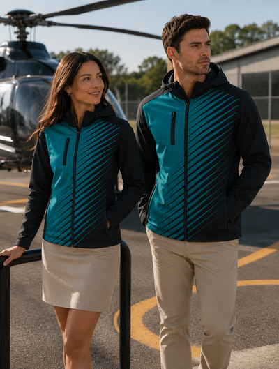 JK-C116 Custom Ladies Hooded Softshell Jacket