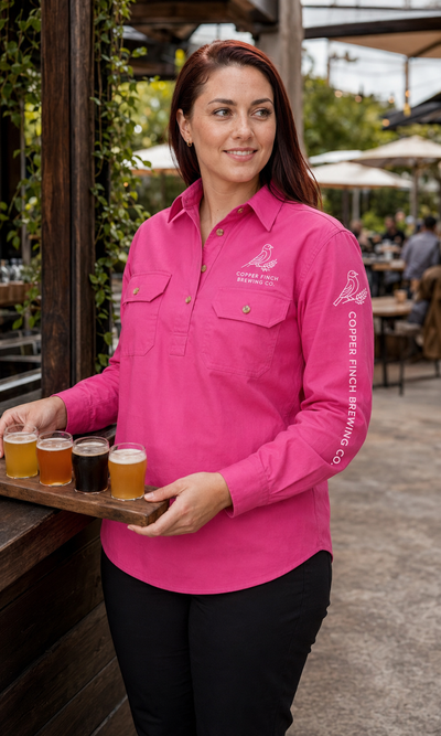 Brewmaster Half Placket Drill Shirt