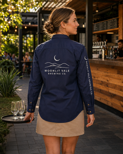Brewmaster Half Placket Drill Shirt