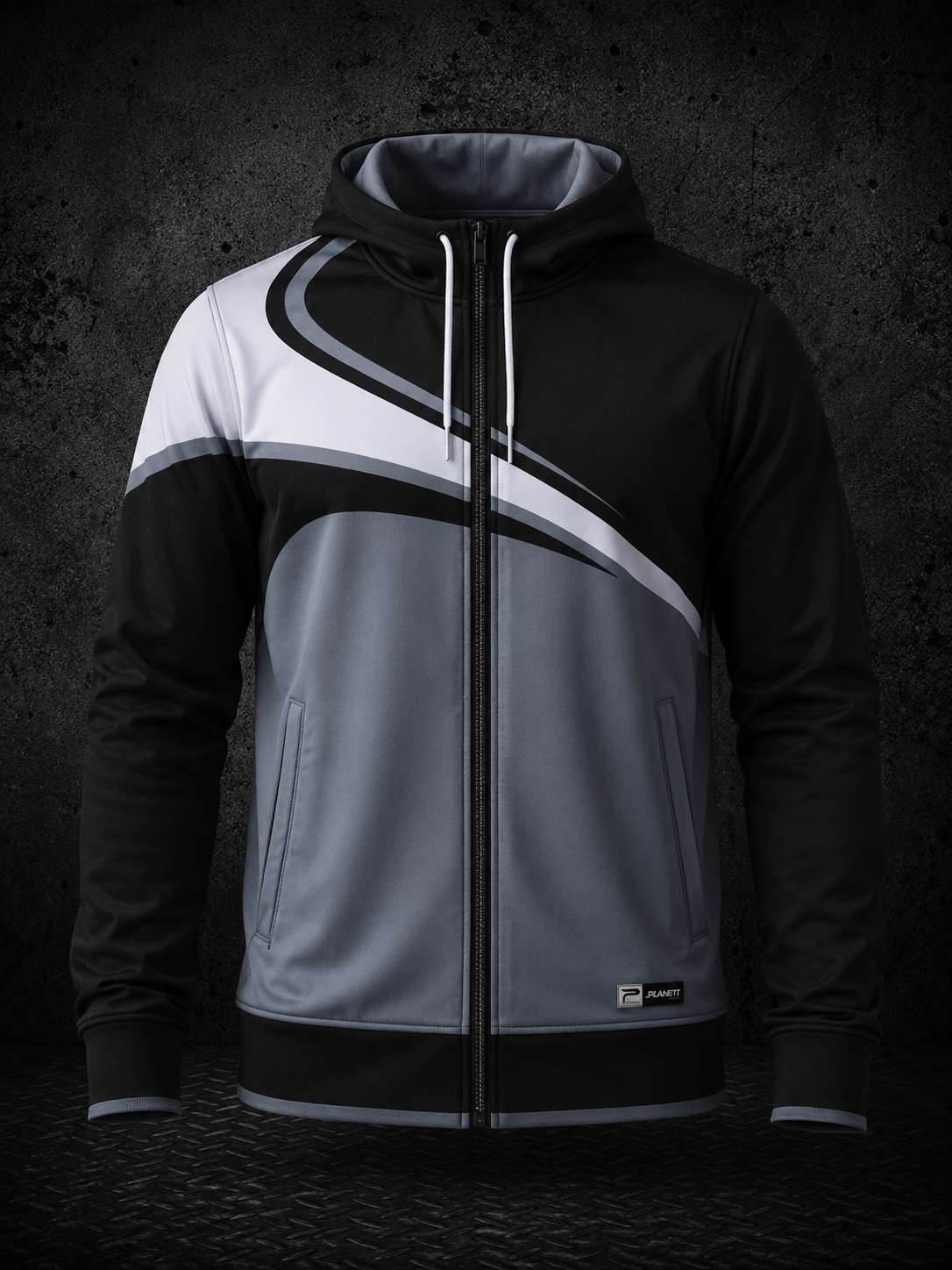 JK-C110 Custom Hooded Track Jacket