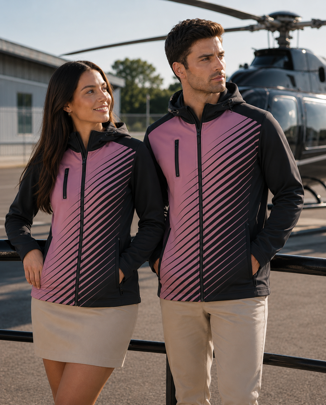 JK-C116 Custom Ladies Hooded Softshell Jacket