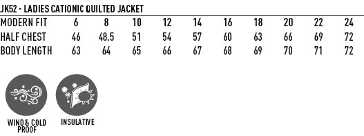 Winning Spirit Ladies Jasper Cationic Quilted Jacket