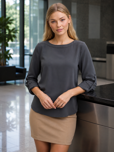 Madison Boatneck Blouse