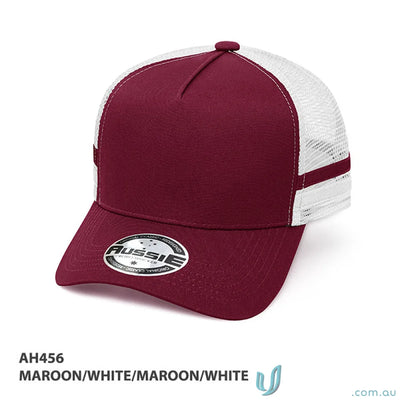 Maroon and white Trucker Hat perfect for uniforms and workwear style