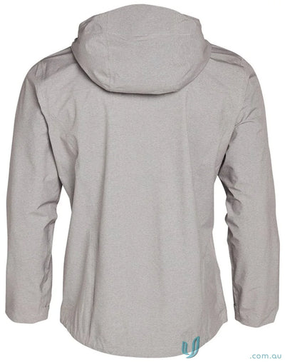 Light grey jk55 Absolute Waterproof windbreaker with long sleeves, waterproof rating 5000mm