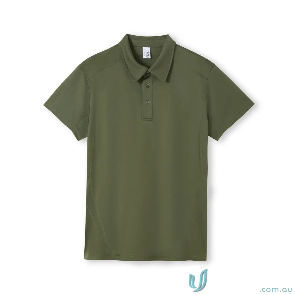 Olive green Accelerator Polo shirt perfect for uniforms and workwear, stylish and comfy
