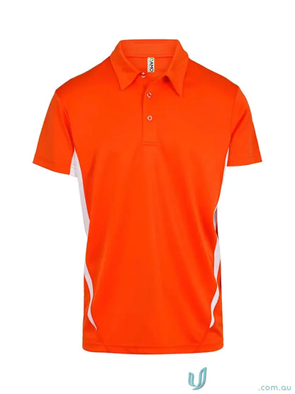 Orange and white Accelerator Polo shirt perfect for uniforms and workwear style
