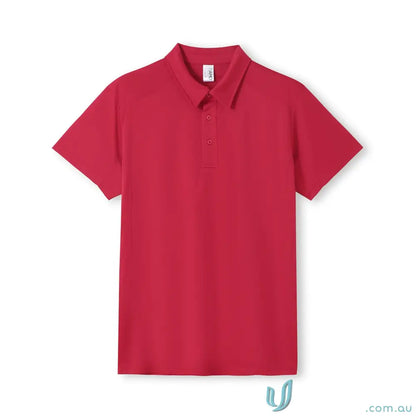 Red short-sleeved Accelerator Polo shirt perfect for uniforms and workwear
