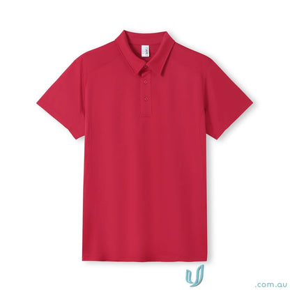 Red short-sleeved Accelerator Polo shirt perfect for uniforms and workwear