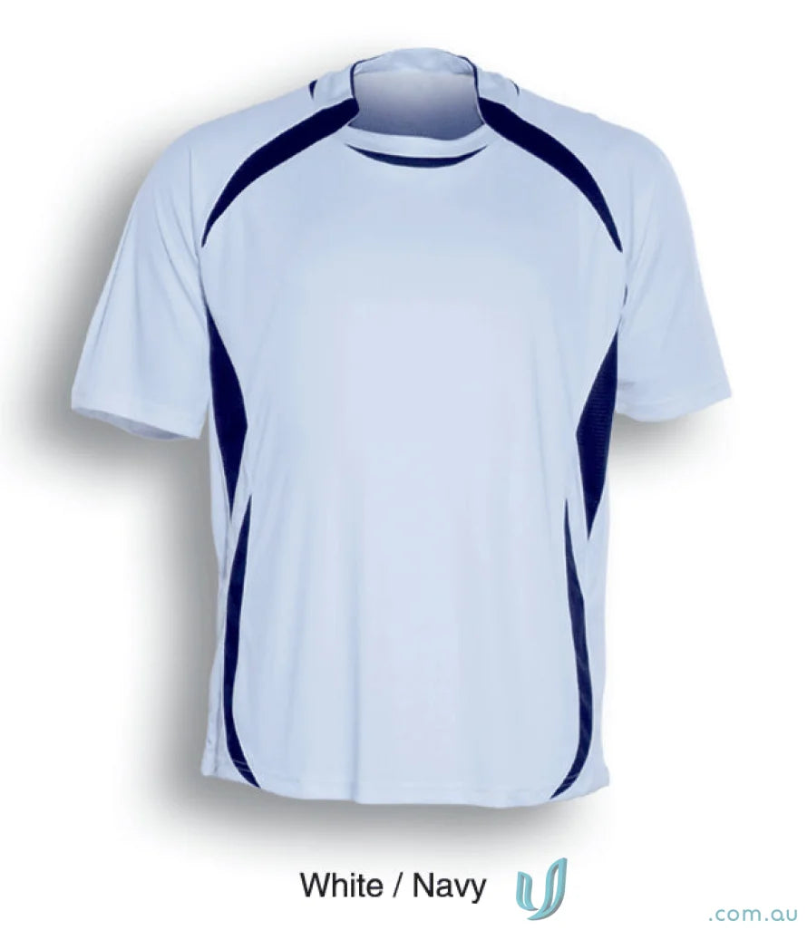 White and navy athletic sports jersey for Adult Performance Soccer Jersey, perfect for uniforms