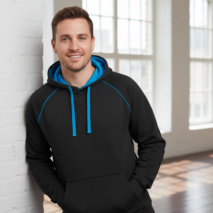 Adults Contrast Fleecy Hoodie - Jumper