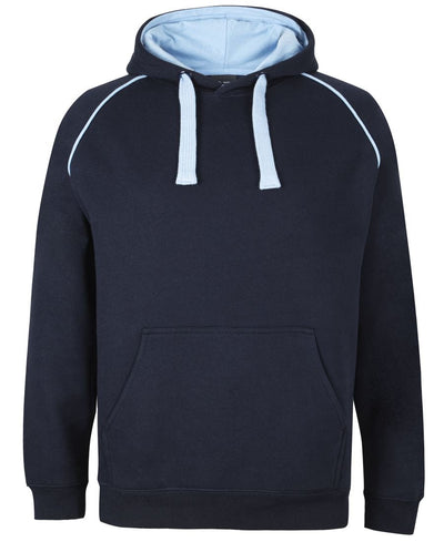 Jbs adults contrast fleecy hoodie in navy blue with light blue lining