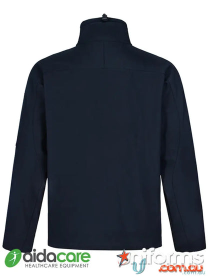 Navy blue Aidacare EMBx1 softshell jacket ideal for uniforms and hi-tech jackets