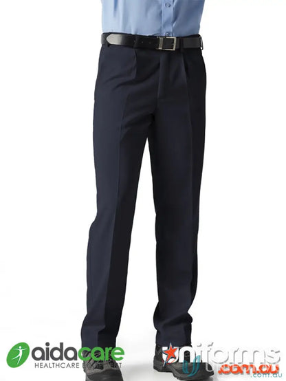Navy blue dress pants for work or uniforms, Aidacare Mens Pant fit and comfortable
