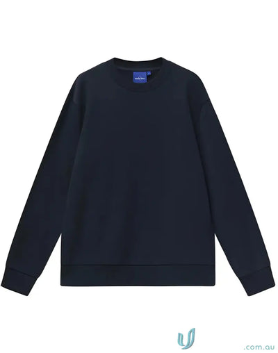 Navy blue crew neck sweater from Airlayed CVC Crew Neck Sweater, perfect for everyday wear