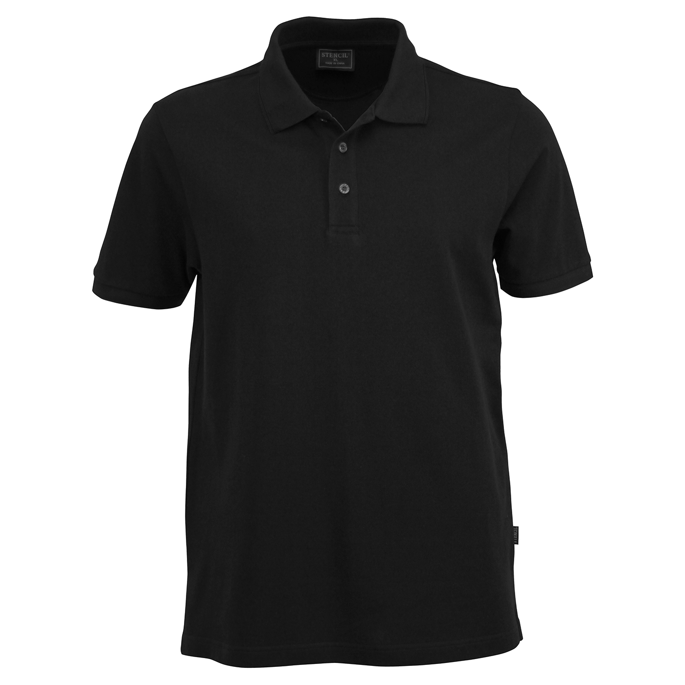 AIRLIE Men’s Short Sleeve Polo - Black / A(XS) - POLO