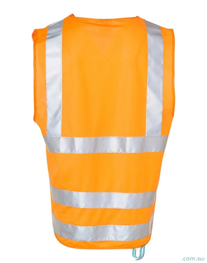 Orange safety vest with reflective stripes from Spirit AIW taped vest collection