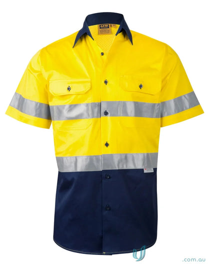 High-visability safety shirt from Winning Spirit AIW, the Hivis CoolBreeze S/S Shirt 3M Tape