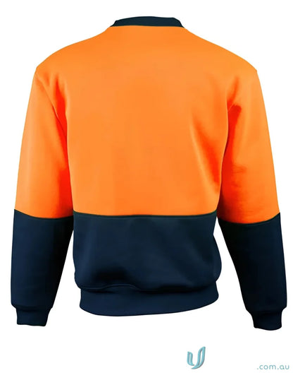 Orange and navy blue crew neck windcheater from Winning Spirit AIW with Hiviz Hurz style