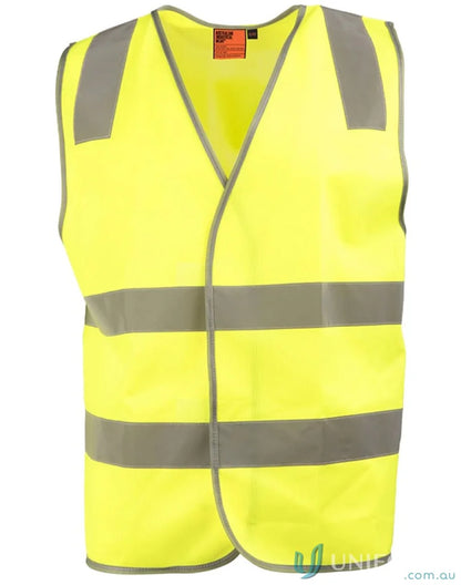 Yellow high visibility AIW Safety Vest with reflective stripes for sw43 safety vest needs