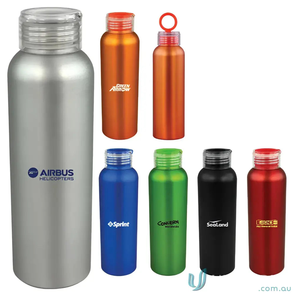 Colorful Aland 600ml Aluminium Water Bottle with Flip-Open Holder for on-the-go hydration