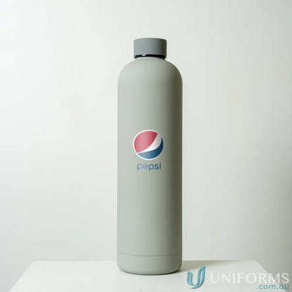 Gray Pepsi water bottle in stainless steel Allegra 1L insulated double-wall vacuum bottle