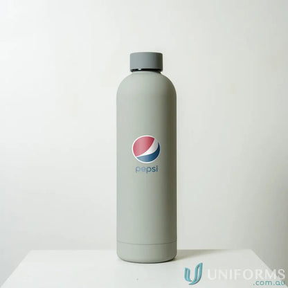 Gray Pepsi water bottle from Allegra 750ml stainless steel double-wall vacuum insulated drink bottle