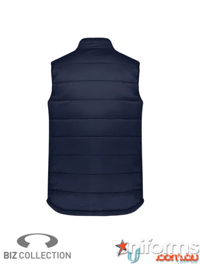 Navy blue quilted Alpine Puffer Vest from Biz Collection Men’s j211m alpine vest