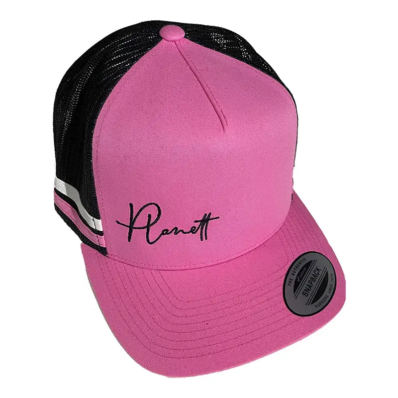 Headwear H-ALYSSA-6507 ALYSSA Trucker Cap in Bright Pink