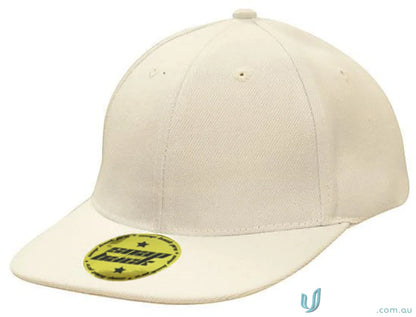 Beige baseball cap in American Twill with Snap Back, perfect for uniforms and workwear