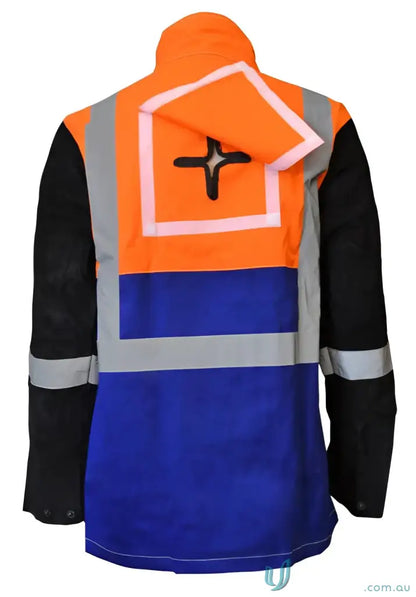 High-visibility arcguard hivis fire retardant welding jacket for safety work gear