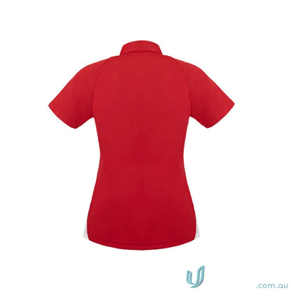 Red short-sleeved polo shirt from Arctic Polo perfect for work uniforms