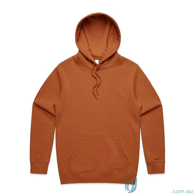 Brown stencil hooded sweatshirt from AS Adult Stencil Hoodie, perfect for workwear uniforms