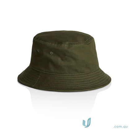Olive green bucket hat perfect for workwear and uniforms from AS Bucket Hat collection
