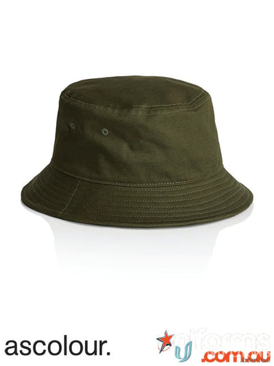 Olive green bucket hat for workwear and uniforms, AS Bucket Hat style