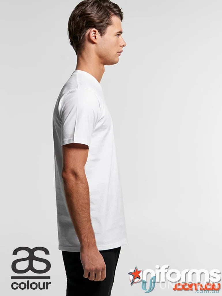 White crew neck T-shirt perfect for uniforms and workwear from AS Classic Pocket Tee
