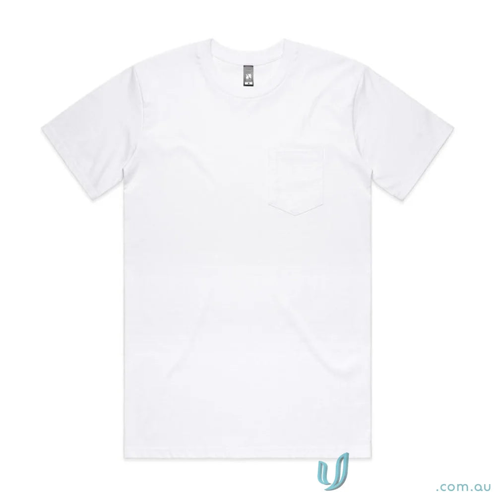 White short-sleeved T-shirt from AS Classic Pocket Tee | perfect for work uniforms