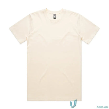 Plain cream-colored AS Classic Tee, a relaxed fit combed cotton tee perfect for casual wear