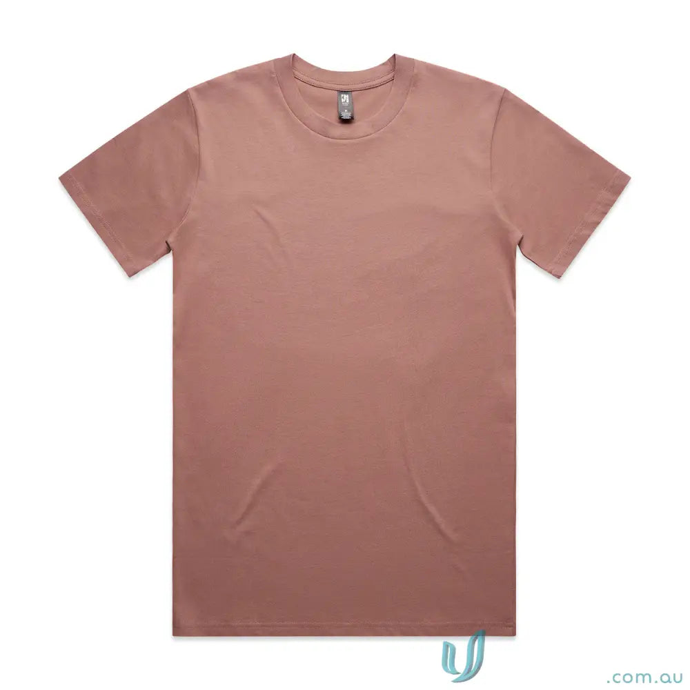 Dusty rose AS Classic Tee crew neck shirt in relaxed fit and combed cotton fabric