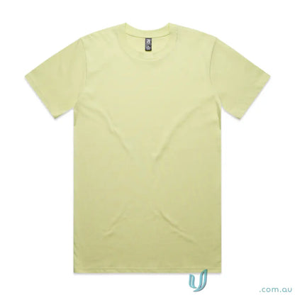 Light green AS Classic Tee in relaxed fit shirt style made from comfy combed cotton tee