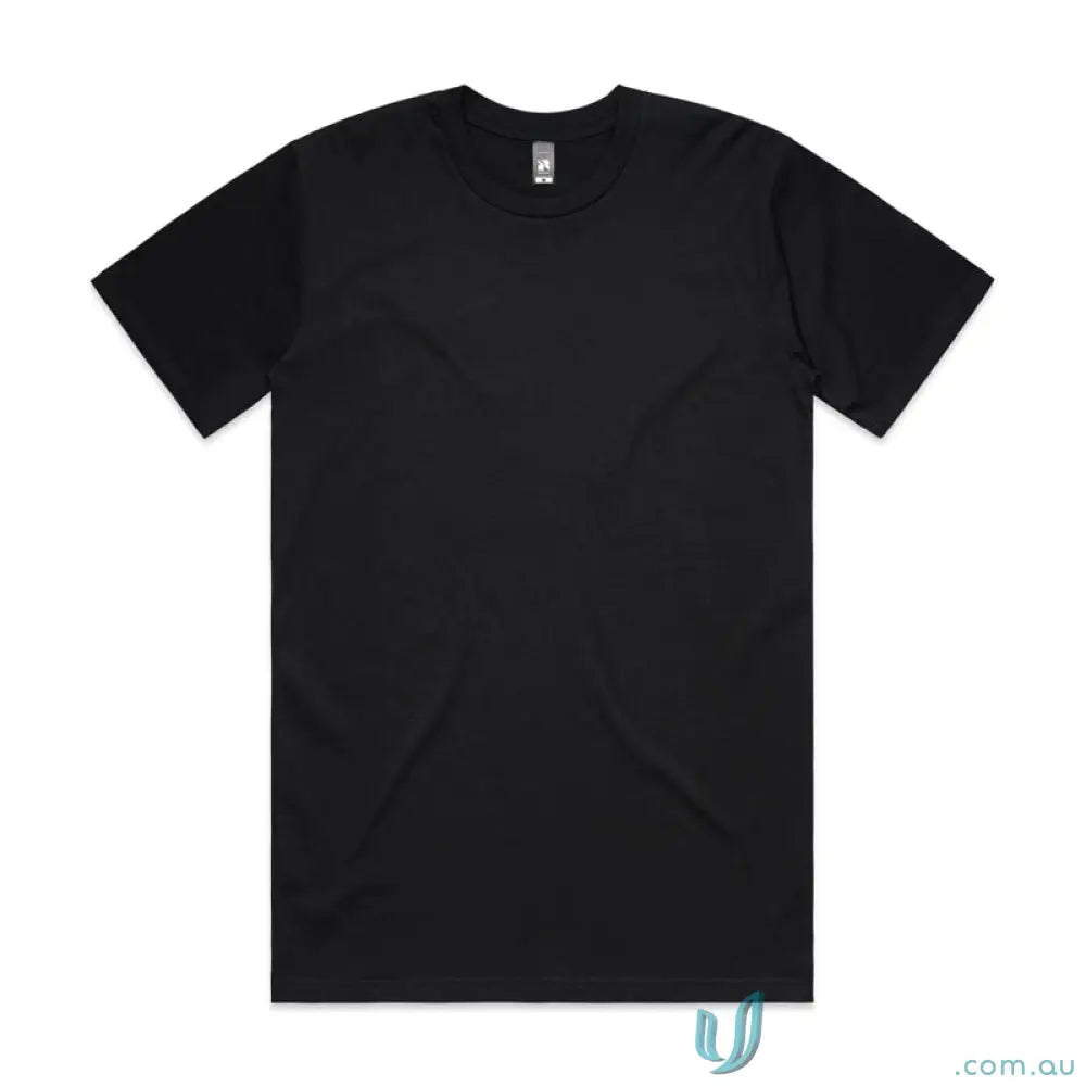 Black classic tee short-sleeved relax fit shirt made from comfy combed cotton tee
