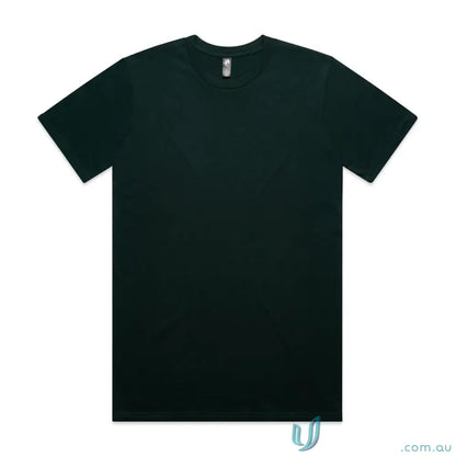Dark green AS Classic Tee in relaxed fit style made from comfy combed cotton tee fabric