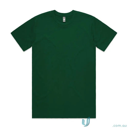 Dark green AS Classic Tee in relaxed fit style made from comfy combed cotton