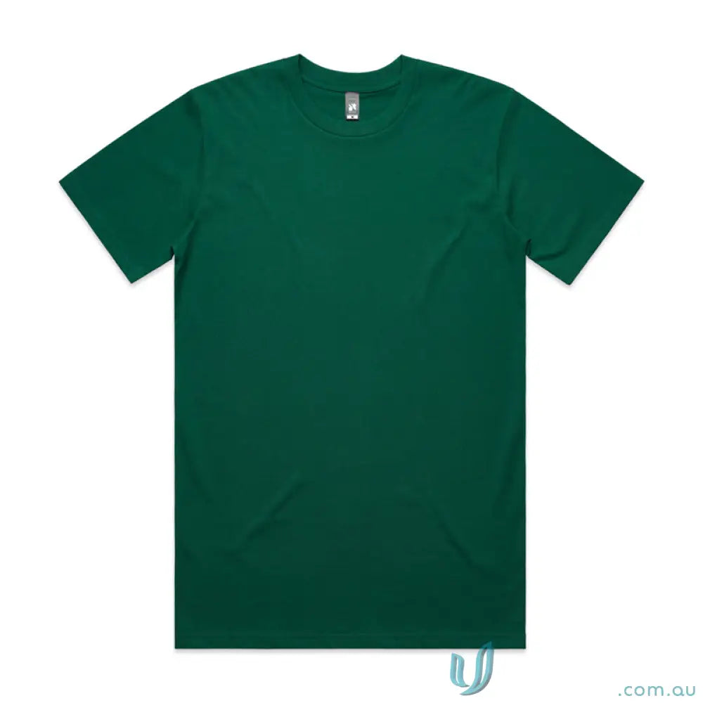 Green classic tee in relaxed fit style, made from soft combed cotton for comfort