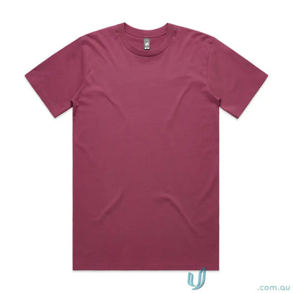 Maroon classic tee in relaxed fit with combed cotton, AS Classic Tee product shot